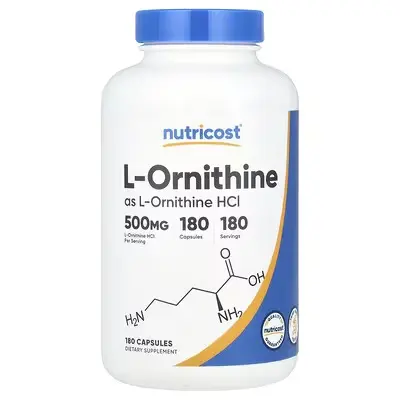 Nutricost L-Ornithine 500 mg Capsules